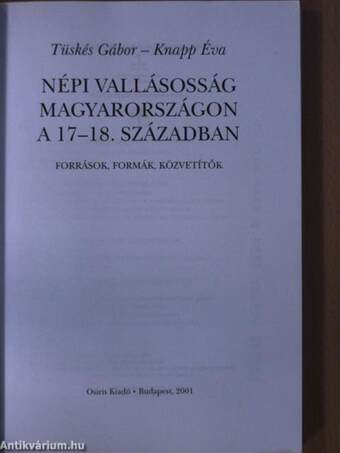 Népi vallásosság Magyarországon a 17-18. században