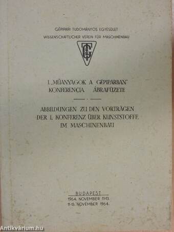 I. "Műanyagok a gépiparban" konferencia ábrafüzete