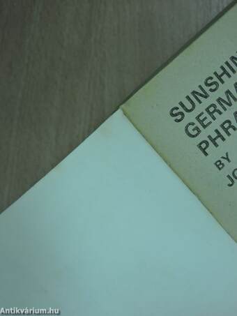 Sunshine German Phrase Book