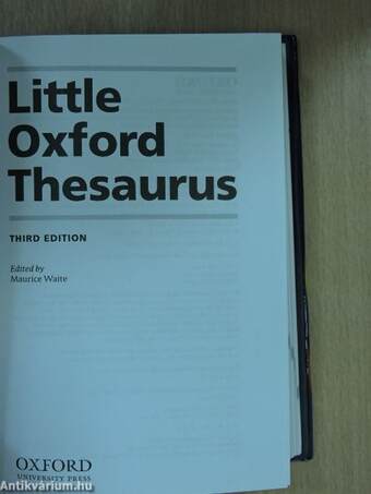 Little Oxford Thesaurus