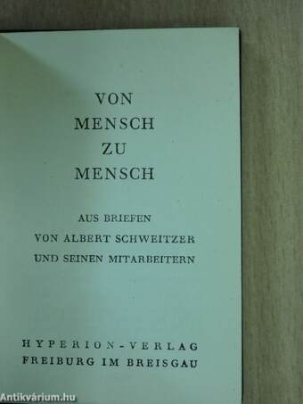 Von Mensch zu Mensch