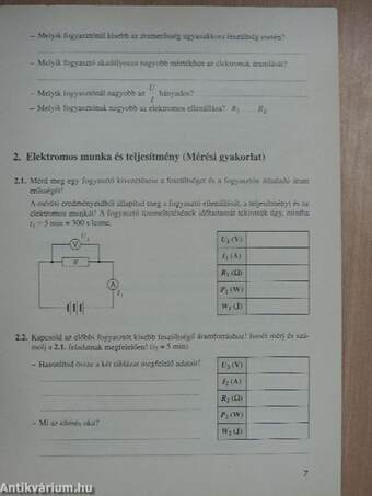 Fizika munkafüzet 8.