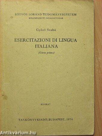 Esercitazioni di lingua italiana