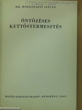 Öntözéses kettőstermesztés (dedikált példány)