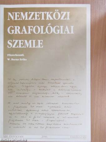 Nemzetközi Grafológiai Szemle 2006. Emlékszám