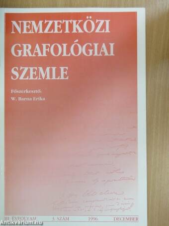 Nemzetközi Grafológiai Szemle 1996/3.