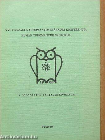 XVI. Országos Tudományos Diákköri Konferencia