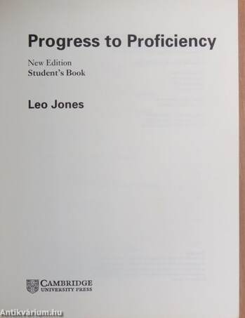 Progress to Proficiency - Student's Book