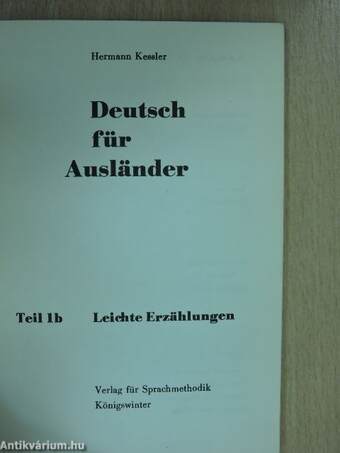 Deutsch für Ausländer 1b