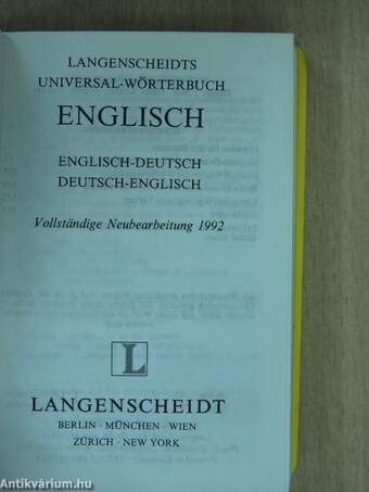 Langenscheidts Universal-Wörterbuch Englisch