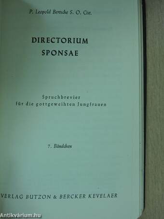 Directorium Sponsae 7.