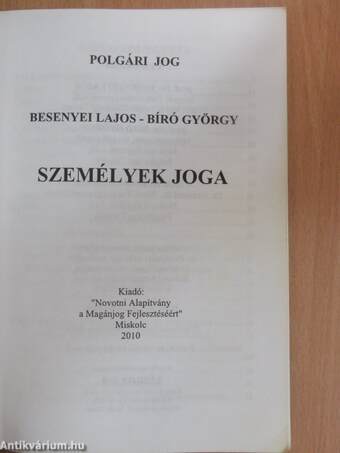 Személyek joga