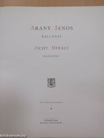 Arany János balladái Zichy Mihály rajzaival