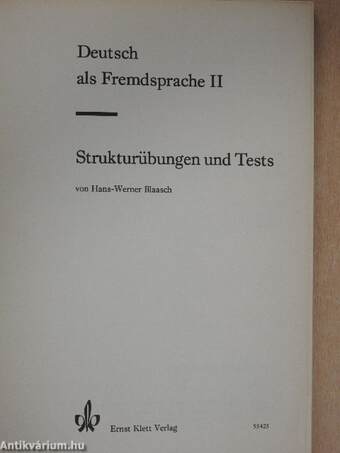 Deutsch als Fremdsprache II.