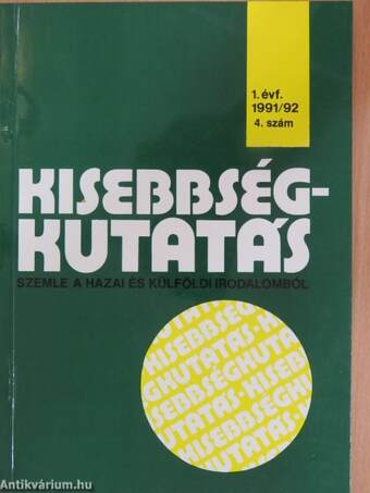 Kisebbségkutatás 1991-92/4.