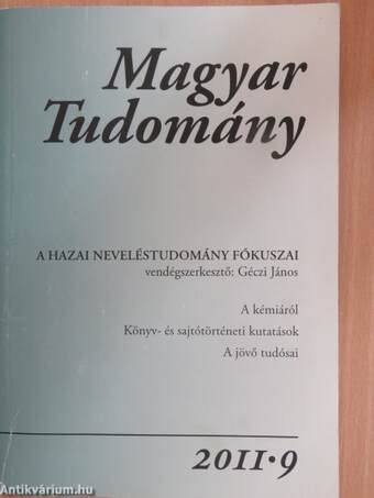 Magyar Tudomány 2011/9.