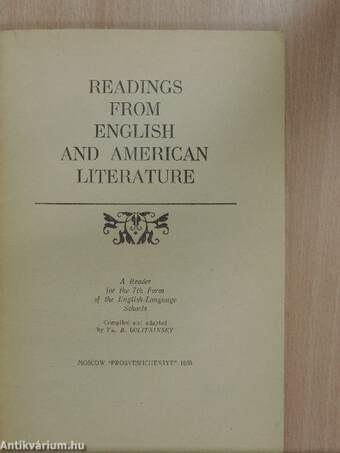 Readings from English and American Literature