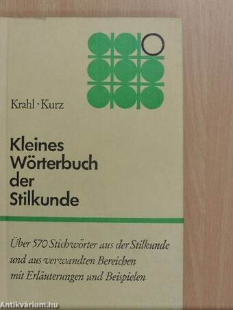 Kleines Wörterbuch der Stilkunde