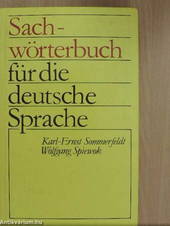 Sachwörterbuch für die deutsche Sprache