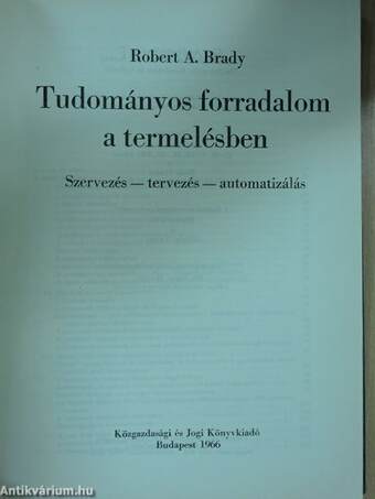 Tudományos forradalom a termelésben