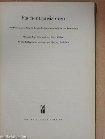 Flächentransistoren