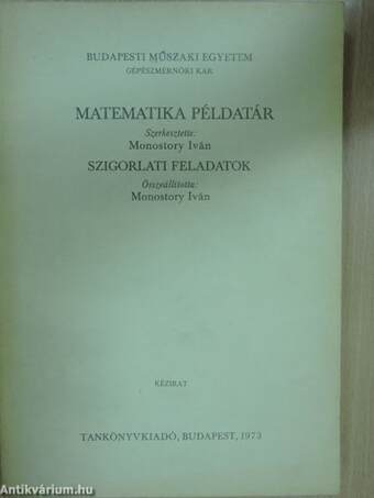 Matematika példatár