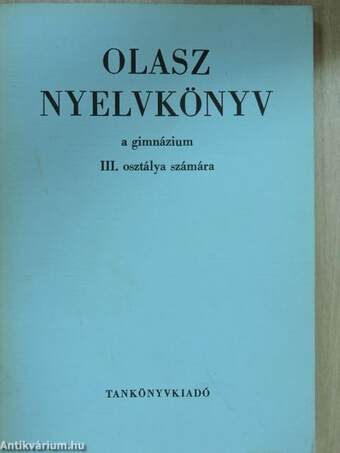 Olasz nyelvkönyv III.