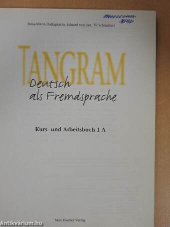 Tangram 1A - Kursbuch und Arbeitsbuch