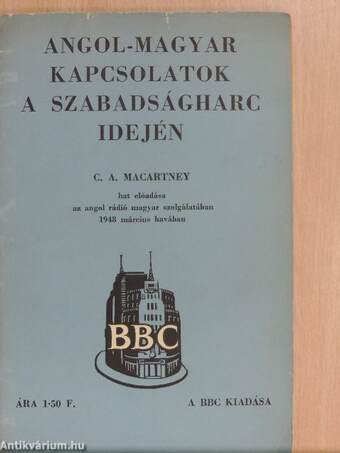 Angol-magyar kapcsolatok a szabadságharc idején