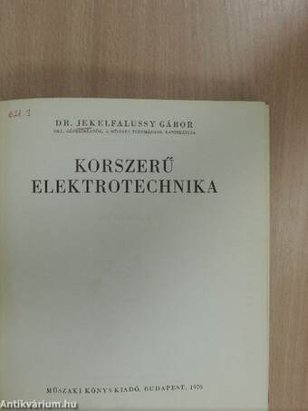 Korszerű elektrotechnika