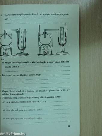 Fizika munkafüzet és feladatlap II.