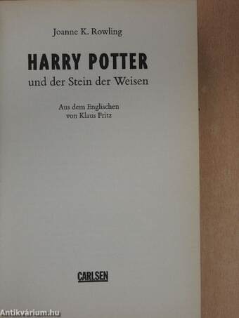 Harry Potter und der Stein der Weisen