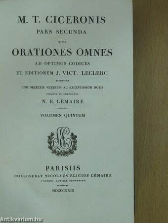 M. T. Ciceronis omnia opera 5.