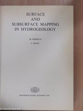 Surface and Subsurface Mapping in Hydrogeology