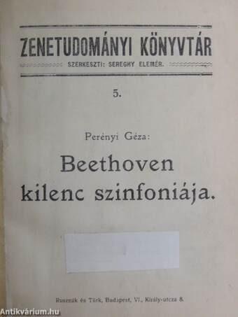 Beethoven kilenc szinfoniája