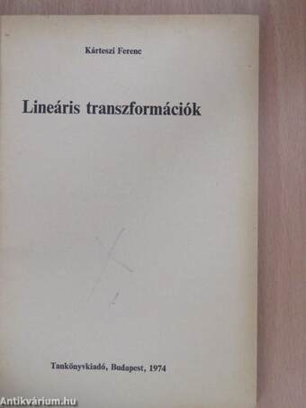 Lineáris transzformációk