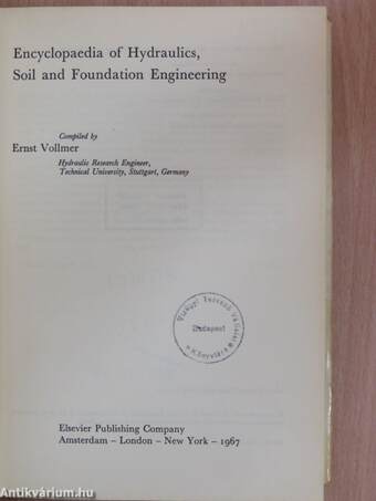 Encyclopaedia of Hydraulics, Soil and Foundation Engineering