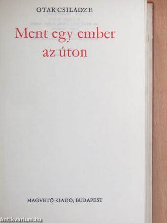 Ment egy ember az úton