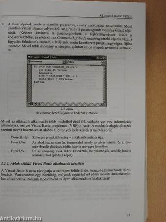 Programozzunk Visual Basic rendszerben! - CD-vel