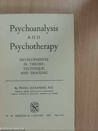 Psychoanalysis and Psychotherapy