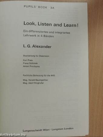 Look, Listen and Learn! - Pupils' Book 3A