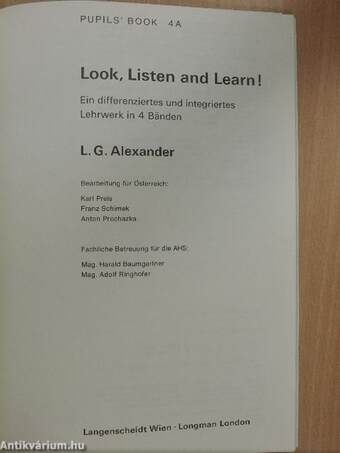 Look, Listen and Learn! - Pupils' Book 4A