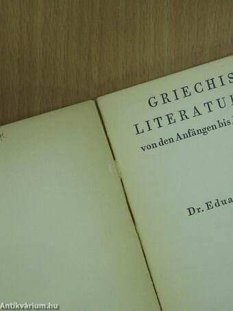 Griechischer literaturführer von den Anfängen bis Justinian 527 n. Chr.