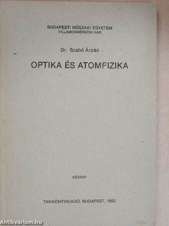 Optika és atomfizika