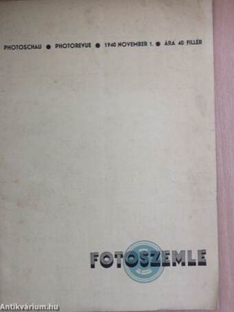 Fotoszemle 1940. november 1.