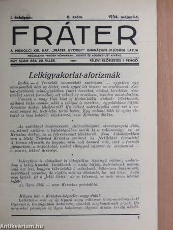 Fráter 1934. május