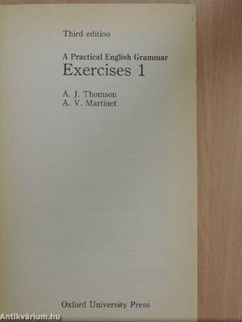 A Practical English Grammar Exercises 1