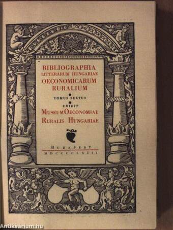 A magyar mezőgazdasági szakirodalom könyvészete VI.