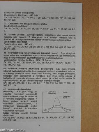 Nyelvtudásmérési terminológiai szótár