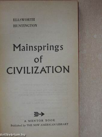 Mainsprings of Civilization (Bobula Ida könyvtárából)